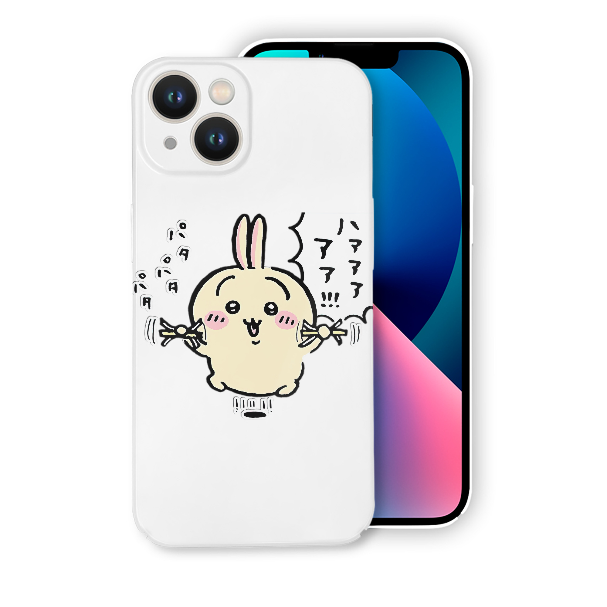 （画像用） ちいかわ うさぎ Chii-kawa usagi 【iPhone 14シリーズ対応】ハードケース